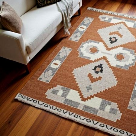 Minimalist Handknotted Wool Rug